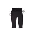 Ruched Tie-Waist Capri Leggings