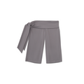 Foldover Side-Tie Bermuda Shorts