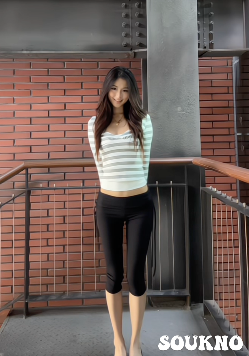 Ruched Tie-Waist Capri Leggings